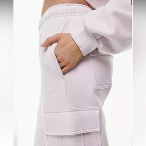 TNA Aritzia Cozy fleece mega cargo sweatpants